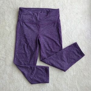 Athleta purple cropped leggings Small